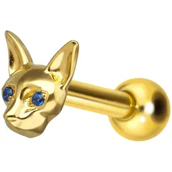 Titan Ohrpiercing mit Innengewinde BASTET