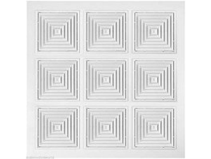 Suspendu Plafond Panneau 595mm X 595mm/59.7cm X 59.7cm Plafond Carrelage Grille Carré Écran Diffuseurs Air Vent Grille Rs