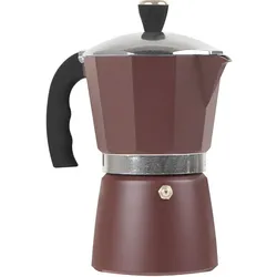 Espressokocher Bordeaux - für 6 Portionen authentischen italienischen Espresso - Aluminium, Soft-Touch-Griff, für alle Herdarten