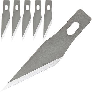 Alco Skalpellklinge 1446, spitze Form, 40 mm, für Skalpell, Metall Ersatzklinge Nr. 11, 5 Stück