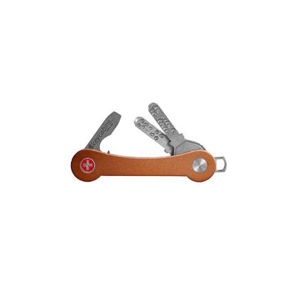 Schlüsselanhänger KEYCABINS "Aluminium", Damen, gold (goldfarben), Aluminium, Basic, Schlüsselanhänger Schlüsselanhänger, SWISS made