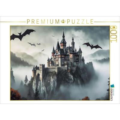 CALVENDO Puzzle Das Schloss von Dracula in Transsilvanien | 1000 Teile Lege-Größe 64x48cm Foto-Puzzle für glückliche Stunden