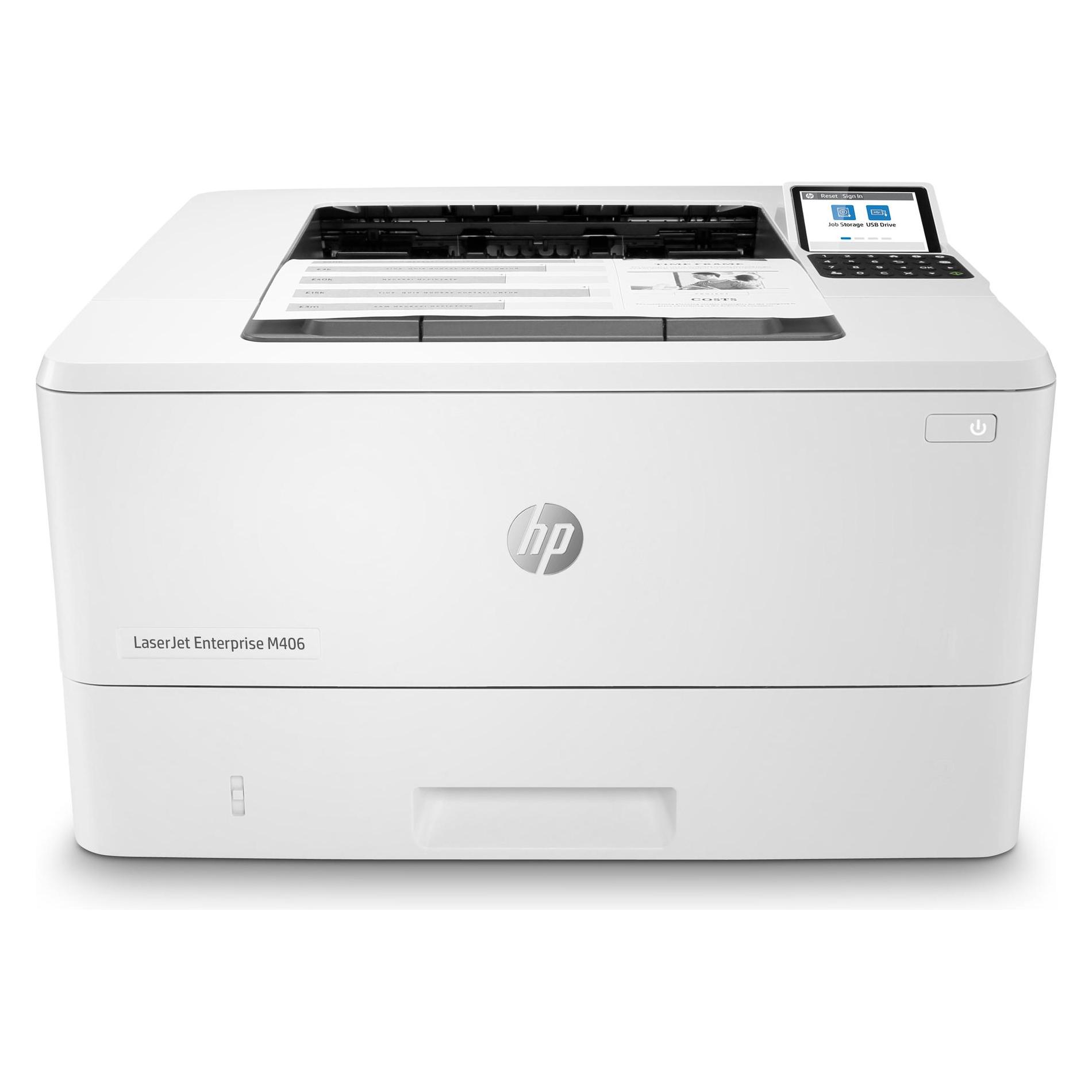 HP LaserJet Enterprise M406dn (Laser, Schwarz-Weiss) (3PZ15A#BAZ)