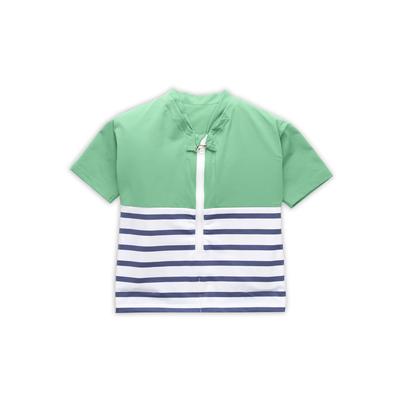 Floatee - Das Anti-Ertrinken T-Shirt für Kinder mit UV-Schutz, grün - Gr. 116 | Kurzarm T-Shirt Komplettset