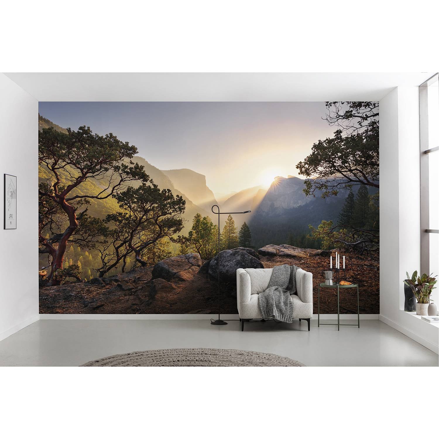 home24 Fotobehang Yosemites Secret Landschap Multicolour B: 450 cm, H: 280 cm
