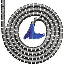 HellermannTyton, Kabelschutz + Kabelführung, HWPP20 Schutzschlauch+WZ schwarz (Kabelschlauch, 2500 cm)