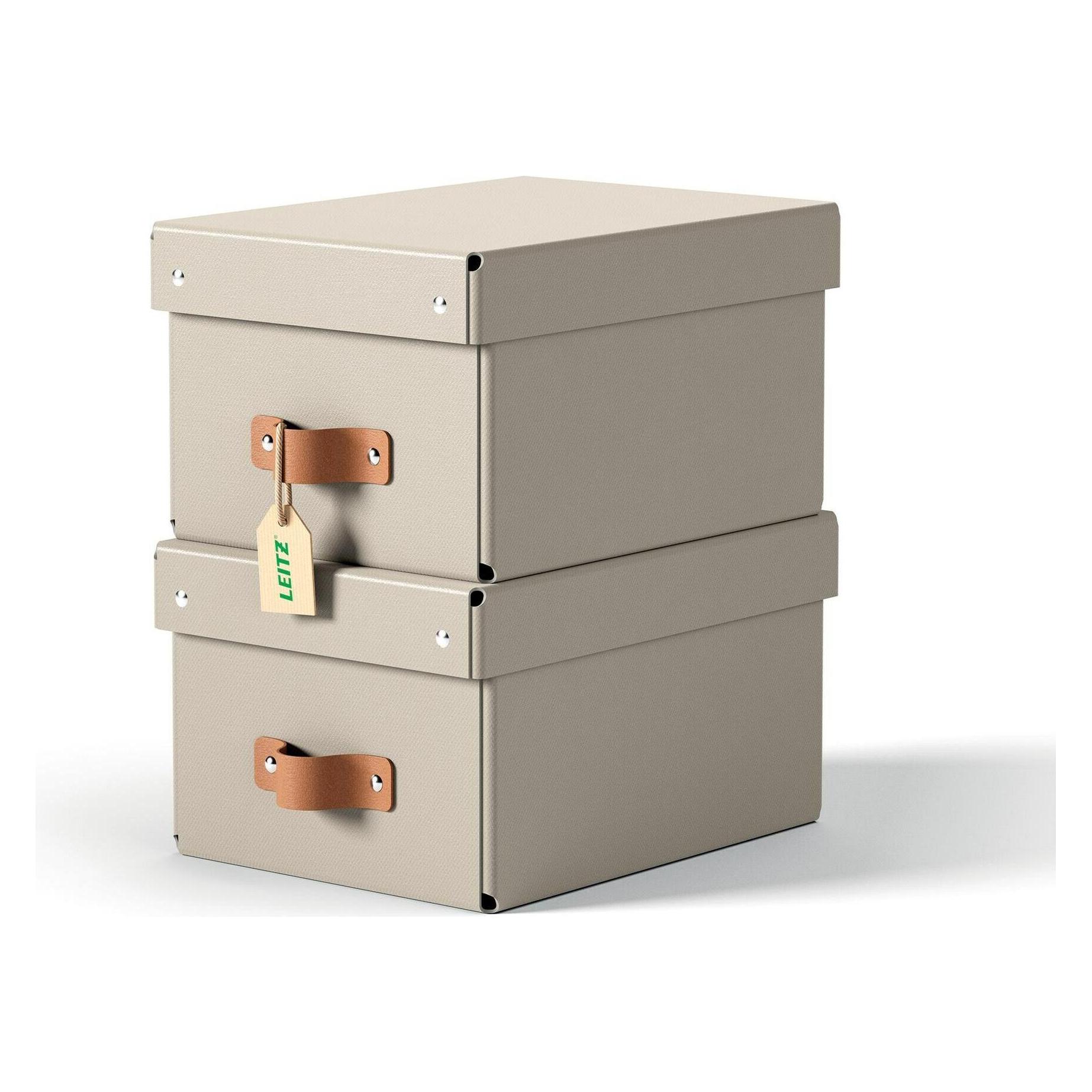 Leitz Archivbox Puro Recyclingkarton Klein mit Deckel (A5) (61470012)