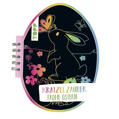 Kratzelzauber Ostern (Kratzelbuch in Ostereiform), Gebundene Ausgabe von Frechverlag, Frechverlag GmbH, 978-3-7724-7490-3