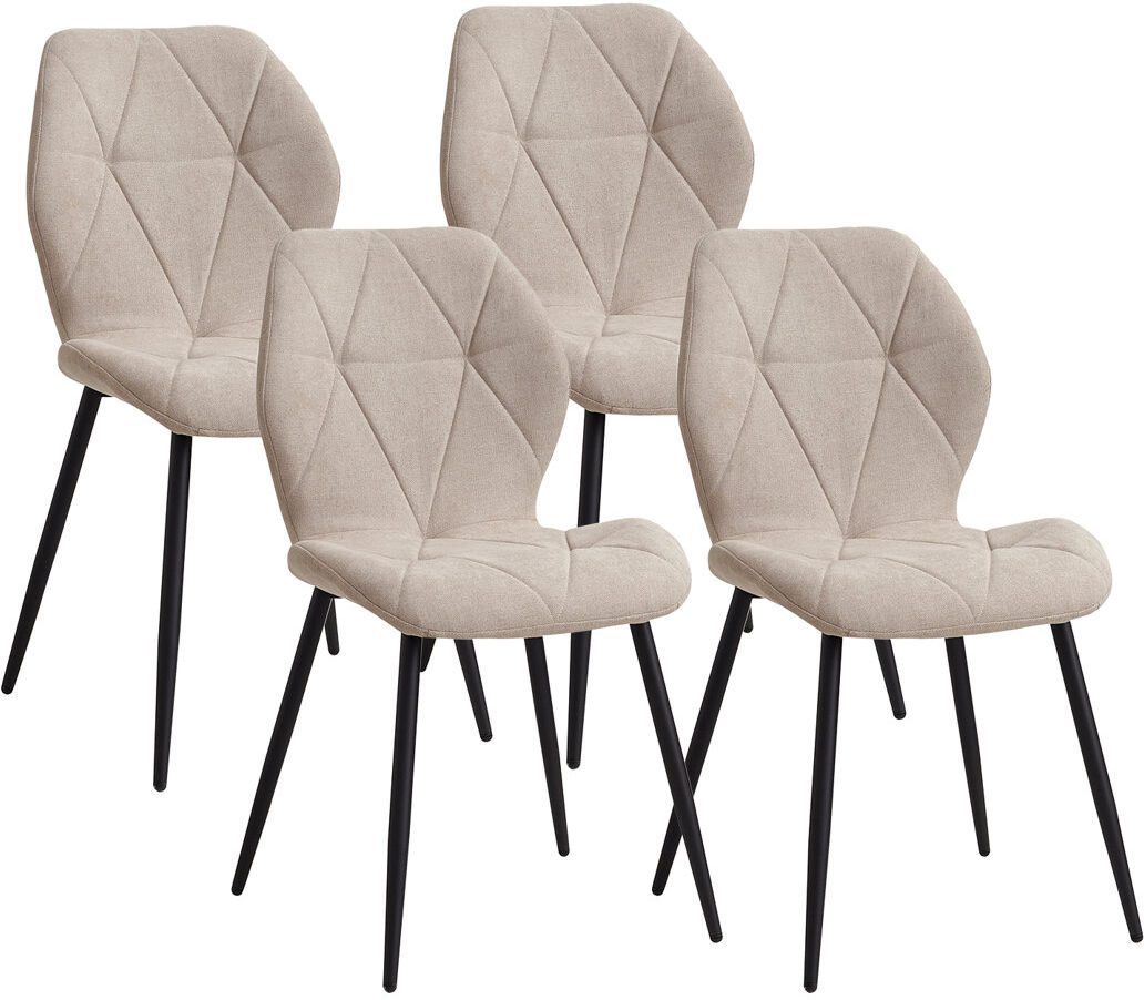 Corrigan Studio Miko 50 cm H Velvet Side Chair Beige 86cm H X 48cm W X 47.5cm D