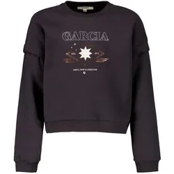 Garcia Dunkelgrauer Sweater mit Print Mädchen 176 - Größe:176