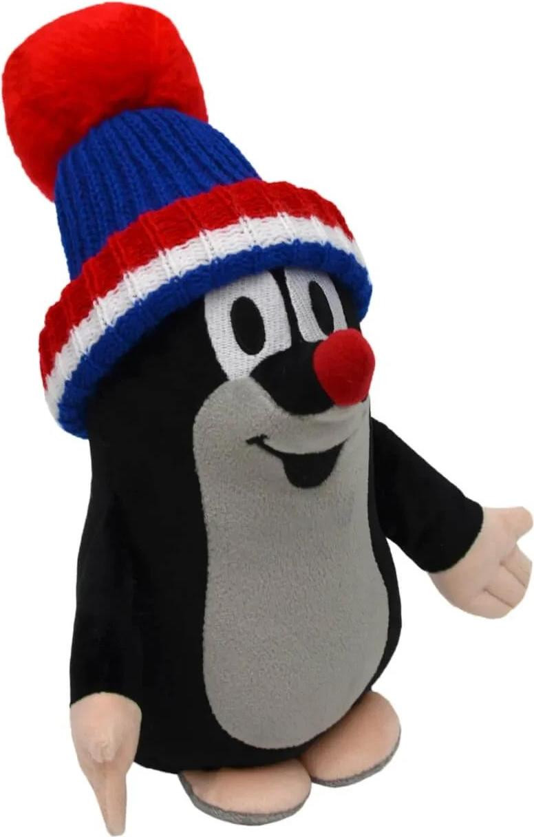 Knorretje Pluche knuffel blauw-tricolor 25 cm