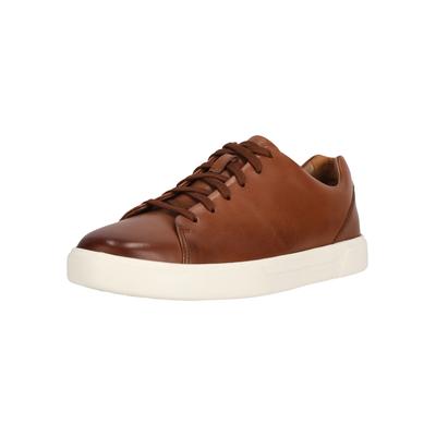 Sneaker CLARKS "Un Costa Lace", Herren, Gr. 41,5, braun, Leder, Schuhe Sneaker, mit bequemem konturiertem Fußbett