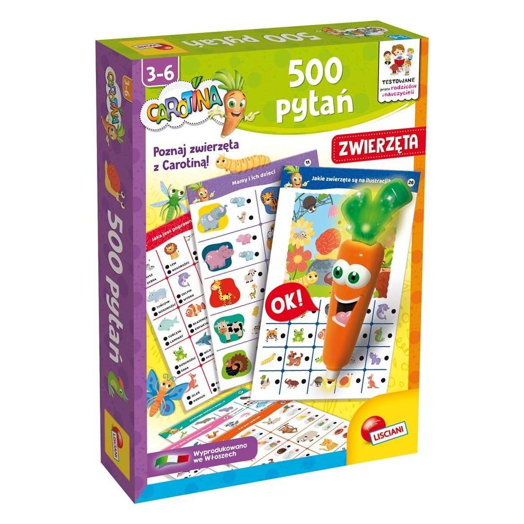 Lisciani Spiel Carotina 500 Fragen - Tiere (Deutsch) (304-PL10155)