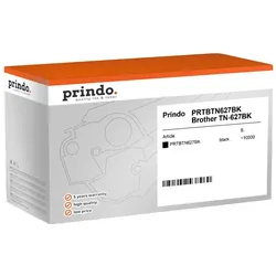 Prindo, Toner, kompatibel mit Brother TN-627BK (BK)