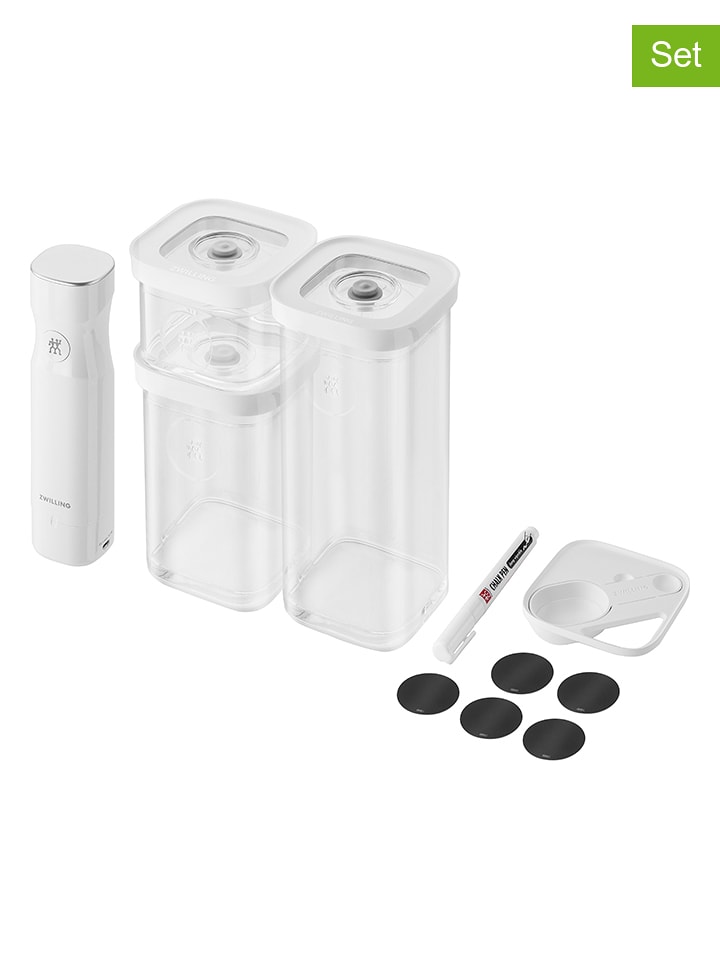 Zwilling 11tlg. Vakuum-Set "Fresh & Save Cube" in Weiß - onesize