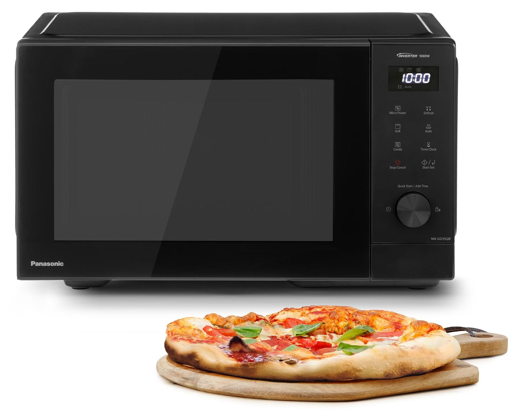 Panasonic NN-GD35QBEPG 29L Grill-Mikrowelle, 1000 W, automatisches Auftauen, Kom