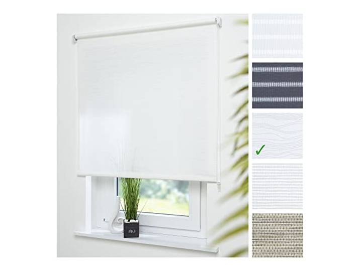 Liedeco Seitenzugrollo Dekor-Tageslicht, Faden weiß 62X180 cm
