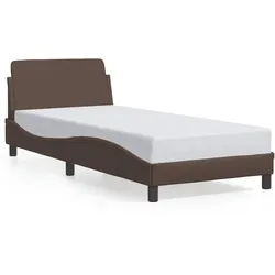 vidaXL Bettgestell "Dover" Braun 80x200 cm Kunstleder