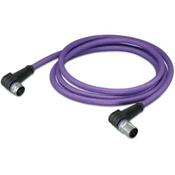 Wago 756-1406/060-200 CANopen-/DeviceNet-Leitung,M12A-Buchse, winklig,M12A-Stecker, winklig,violett 7561406060200