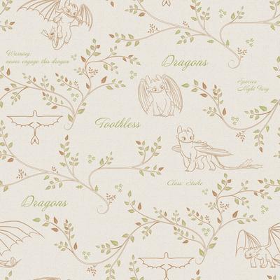 How to Train Your Dragon Toothless Radical Nature Cream Peel and Stick Wallpaper