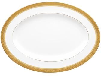"Noritake Summit Gold Oval Platter, 14"""