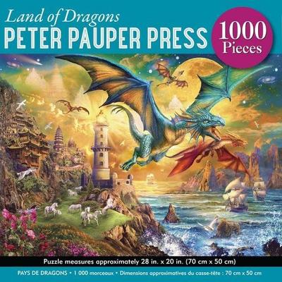 Land of Dragons 1000-Piece Jigsaw Puzzle (Gold Foil Highlights)
