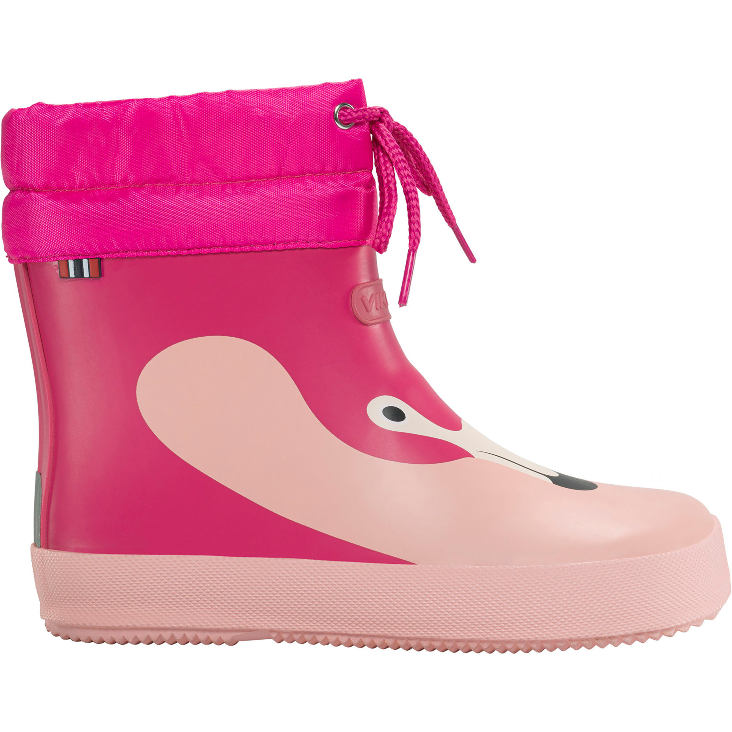 Viking Alv Barefoot Paw Print Gummistiefel Kinder Gummistiefel pink Größe 21 Lifestyle Wasserdicht