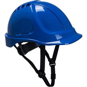 Portwest Schutzhelm Endurance Plus PS54, EN 397, EN 50365, mit 6-Punkt-System & Kinnriemen, Größe 56-63, blau