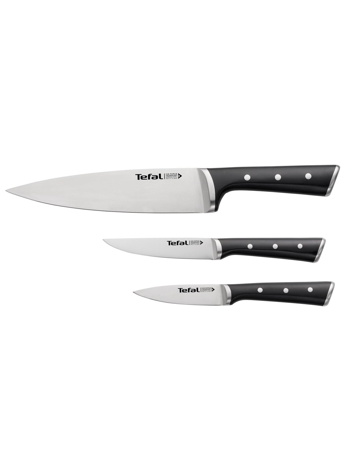 Tefal Ice Force Set 3pcs Pairing- Utility- Chef Knife
