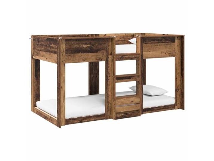 Leasha Etagenbett für 2 Personen, Hochbett für Kinder, Doppelbett, aus Holz, ohne Matratze, antikes Holz, 75 x 190 cm