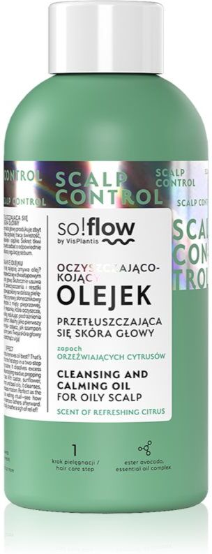 so!flow Oily Scalp Cleansing and Calming Oil huile nettoyante pour cuir chevelu gras 150 ml