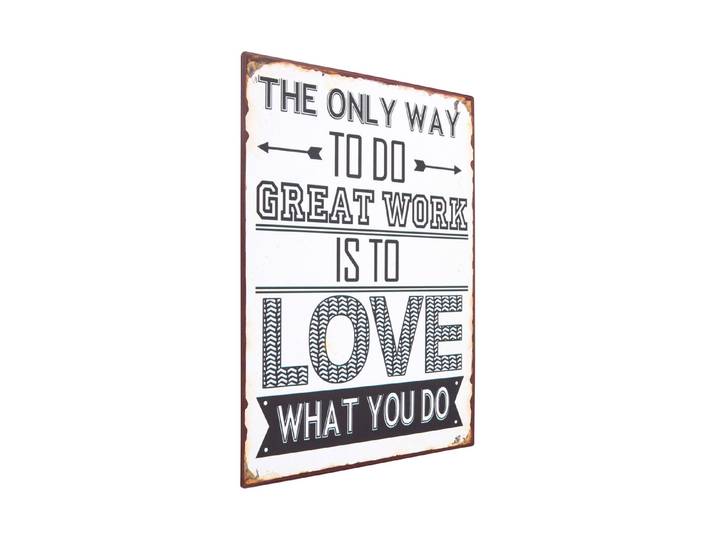 Metall Schild 35x26 cm The only way