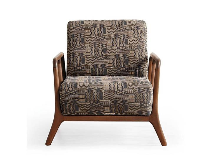 JVmoebel Sessel Lounge-Sessel Ethnischer Stil Ethnisches Muster Weicher Sessel Neu (1-St)