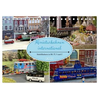 Miniaturbahnen international (Tischkalender 2027 DIN A5 quer), CALVENDO Monatskalender