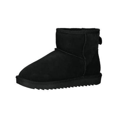 Snowboots ARA "Ara Stiefelette Veloursleder", Damen, Gr. 39, schwarz, Veloursleder, Schuhe Snowboots
