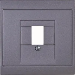 Kopp 373915189 MALTA - TDO-Abdeckung, 1-3 Anschlüsse, Farbe: anthrazit