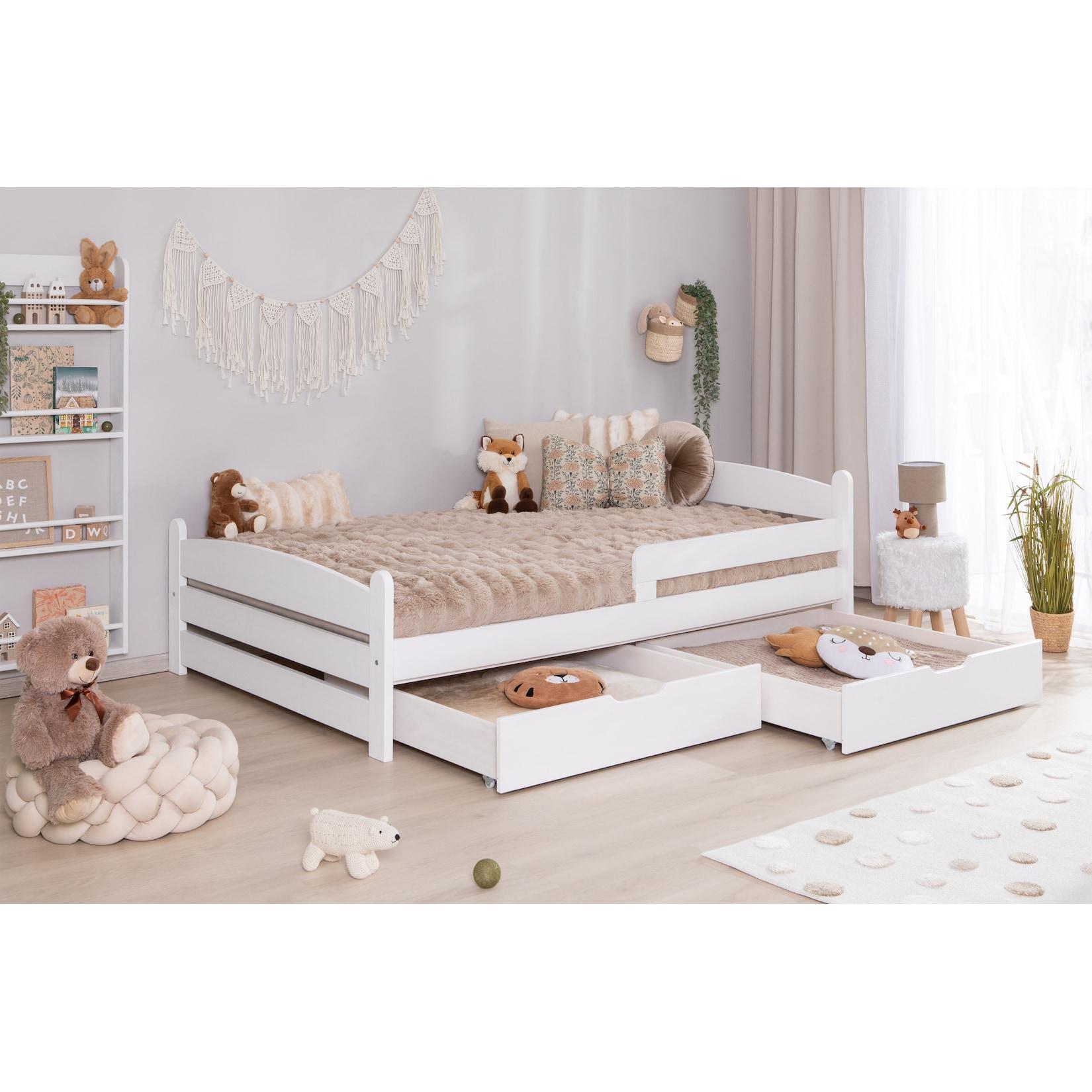 TiCAA Einzelbett „Mello“, Kinderbett, Jugendbett, Schlafzimmer, Kinderzimmer