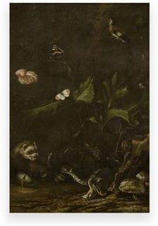Uplift Essentials Vintage Moody Owl Painting Dark Academia Cottagecore Nature Prints Witchy Wall Art With Butterflies For Gothic Home style 16 12x17 In