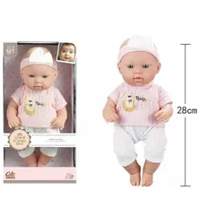 Cute Babies: Puppe mit weißer Hose – 28 cm