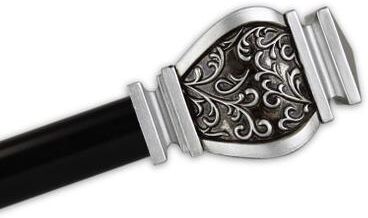 "InStyleDesign 1"" Two Tone Royalty Collection Curtain Rod"