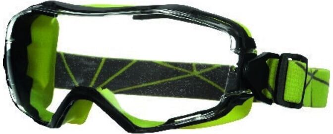 3M Vollsichtbrille 6000, grün, PC, klare Scheibe (7100216617)