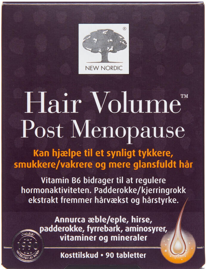 New Nordic Hair Volume Post Menopause Kosttilskud 90 stk