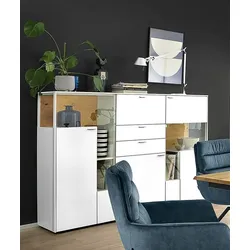 Highboard VENJAKOB SENTINO 3000 (BHT 182x139x43 cm) - BHT 182x139x43 cm