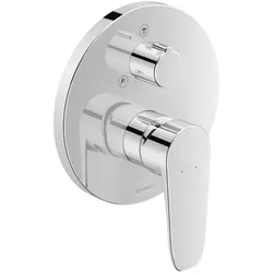 Duravit B.1 Wannenarmatur B14210012010 chrom, Unterputzarmatur, mit Umstellung, rund