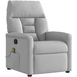 vidaXL, Massageliege + Massagesessel, Massagesessel Wolkengrau Stoff