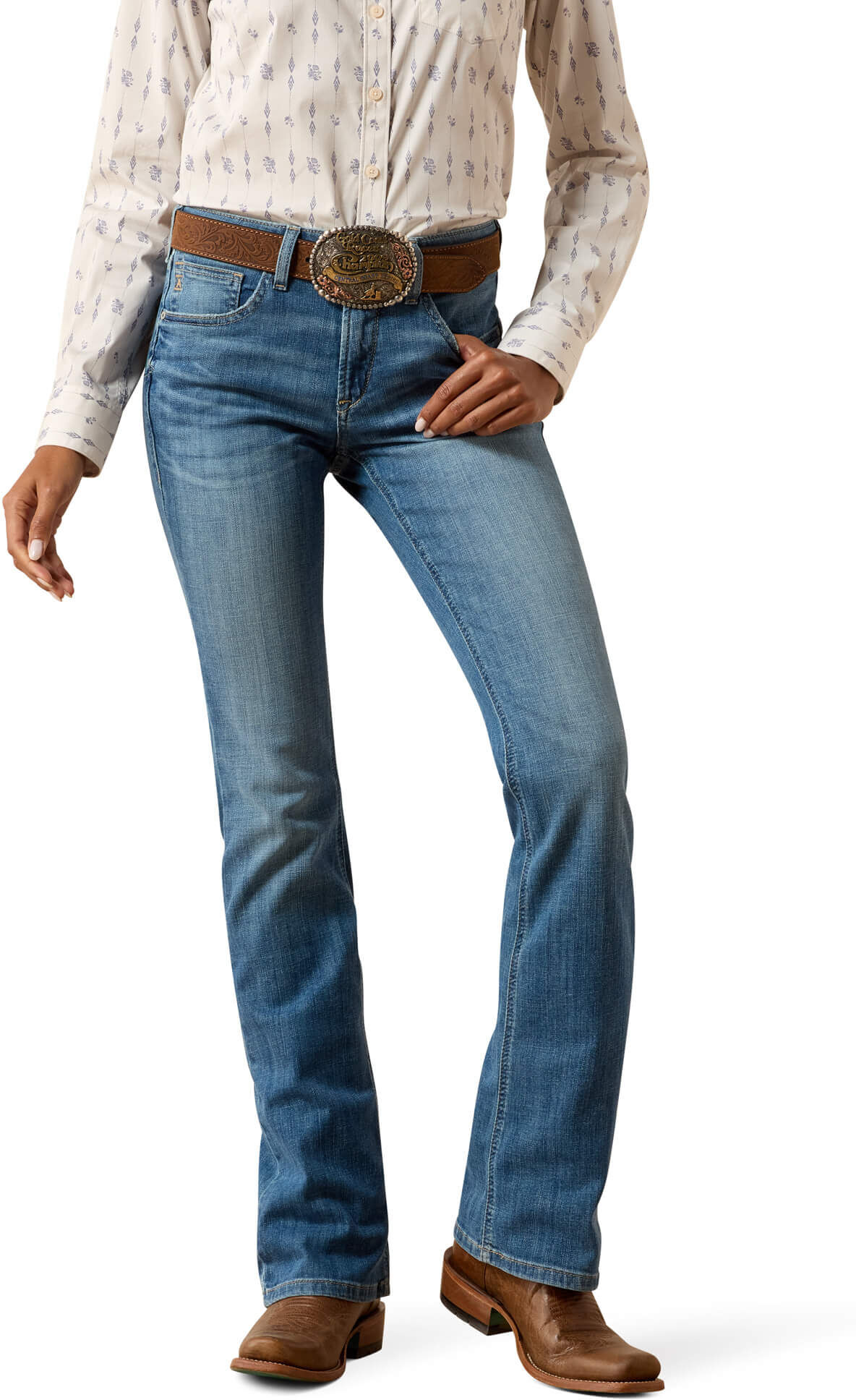 Women's High Rise Lyra Boot Cut Jeans in Belfair, Size: 26 Short by Ariat