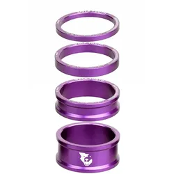 WOLF TOOTH Spacer Set Aluminium 1 1/8" | ultraviolet purple