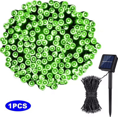Inspire Curations 12M 100 LED Solar Fairy String Lights green