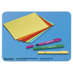 WESTCOTT Bastelunterlage 30,4 x 22,7 cm hellblau