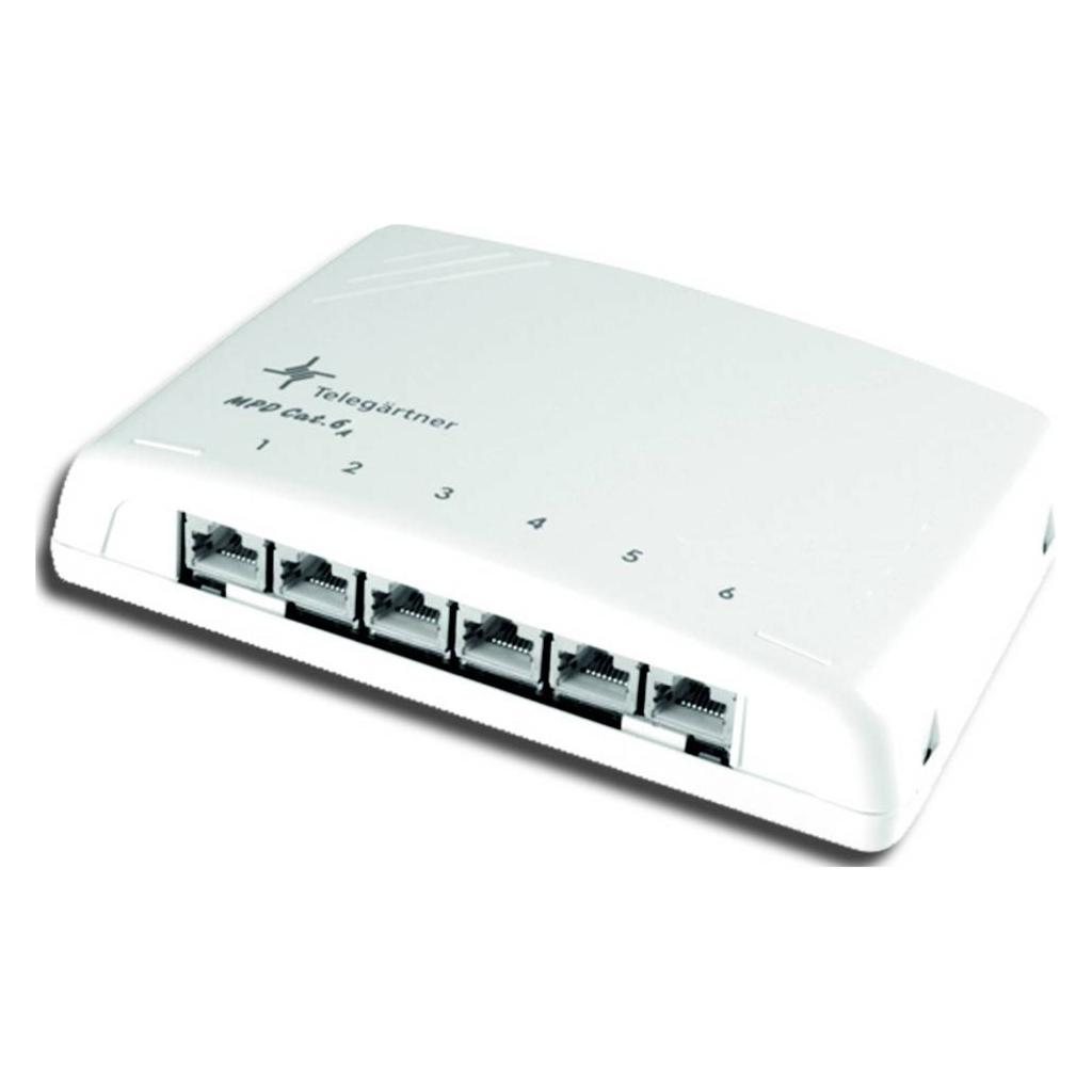 Telegärtner Mini-Verteiler MPD6-HS K Cat.6A (100006988)